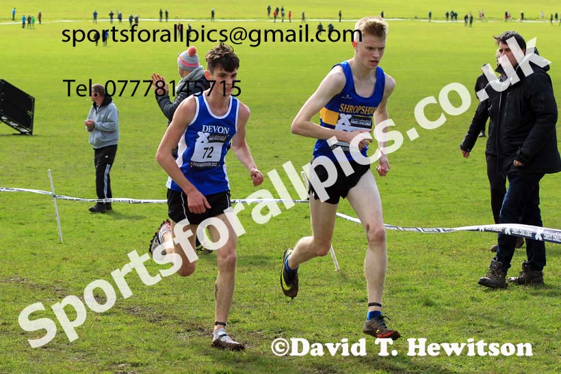 Mens Under-20s 2022 CAU Inter Counties Cross Country, Prestwold Hall, Loughborough.  Photo: David T. Hewitson/Sports for All Pics